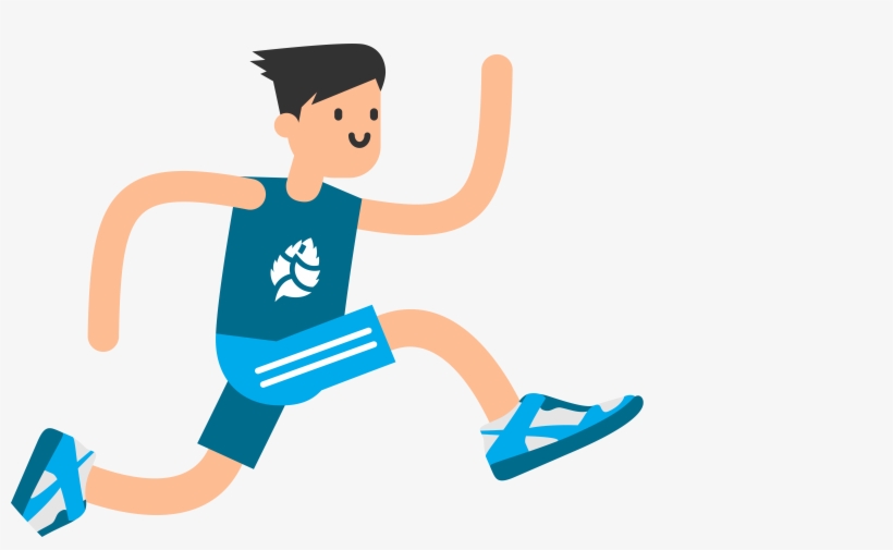 820x505 Boy Running Drawing - Boy Running Drawing