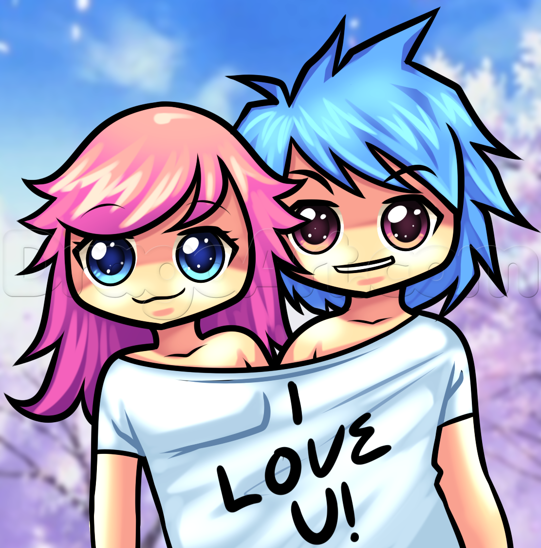 1111x1124 how to draw a boyfriend and girlfriend, step - Boyfriend And Girlfriend Drawings