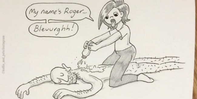 650x328 boyfriend draws hilarious everyday comic for gf for years - Boyfriend And Girlfriend Drawings