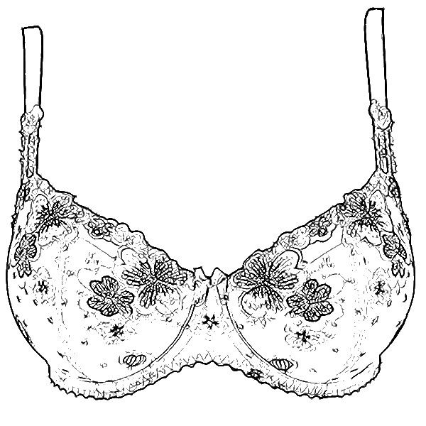 600x600 Image Result For Bra Technical Drawing Bra Underwear Bra - Bra Drawing