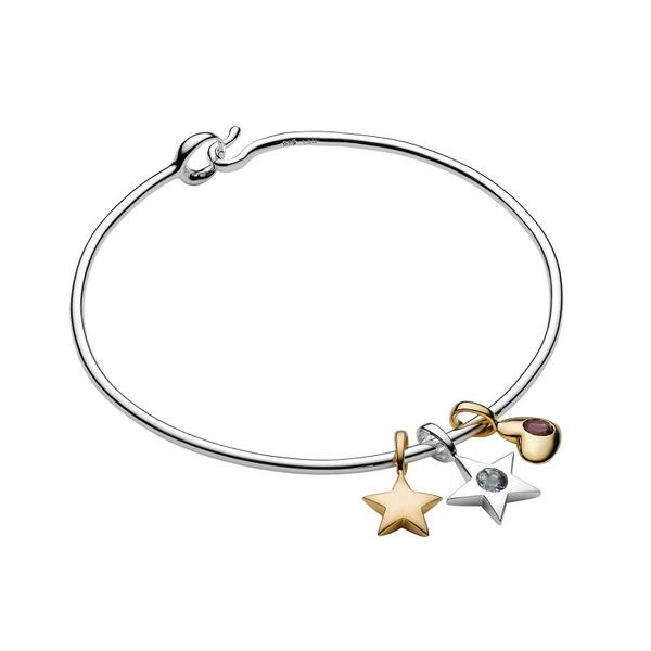 600x600 luna stella crescent moon silver charm bracelet, birthstone charms - Bracelet Drawing