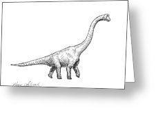 226x170 Brachiosaurus Dinosaur Black And White Dino Drawing Metal Print - Brachiosaurus Drawing
