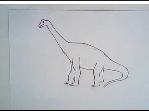480x360 How To Draw A Brachiosaurus - Brachiosaurus Drawing