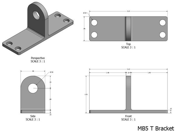 600x448 bracket linear actuators - Bracket Drawing