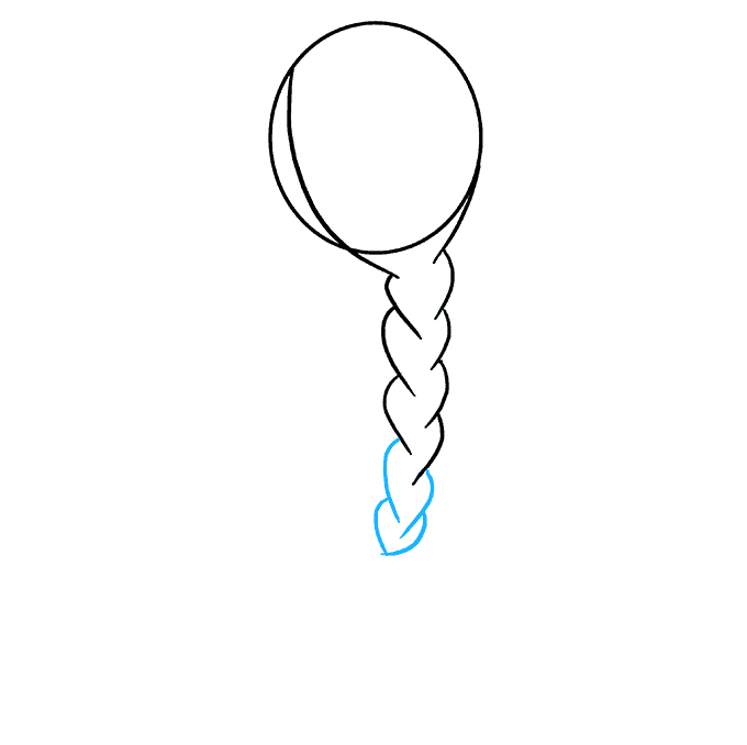 680x678 How To Draw A Braid Really Easy Drawing Tutorial - Braided Hair Drawing