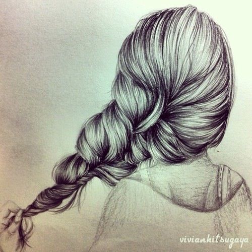 500x500 Braided Hair Drawing How What To Draw - Braided Hair Drawing