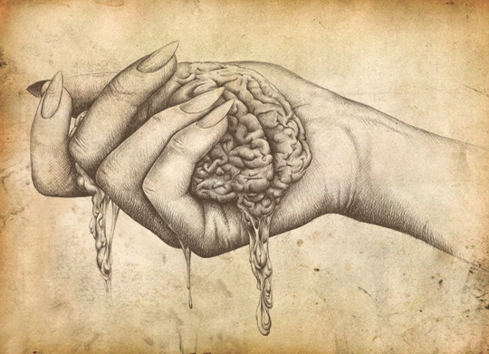 540x391 How To Draw A Classic Hand Using A Graphics Tablet - Brain Drawing Art