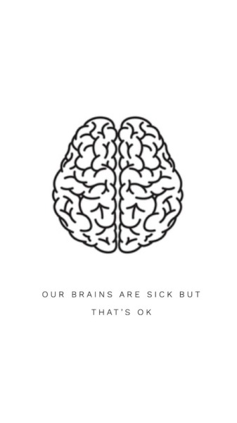 337x600 Brain Lockscreens Tumblr - Brain Drawing Tumblr