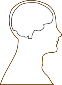219x297 Brain Blank Clip Art - Brain Outline Drawing