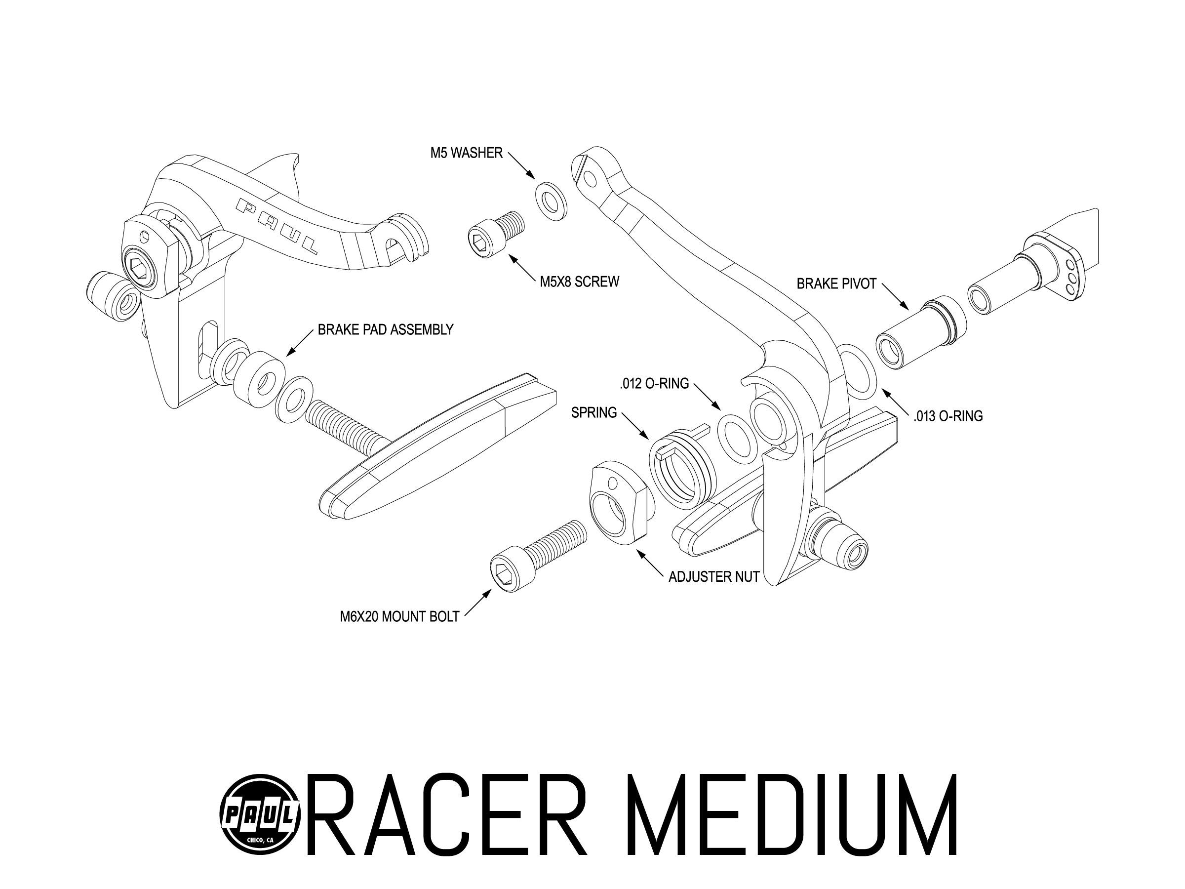 2400x1800 racer medium paul component engineering - Brake Drawing