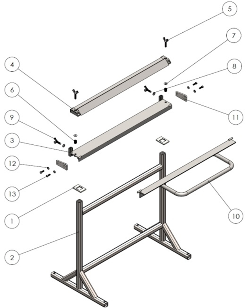 867x1075 sheet metal brake assembly tutorial - Brake Drawing