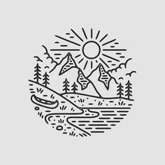 236x236 ways to use nature logo design for your brand hipster - Brand Drawings