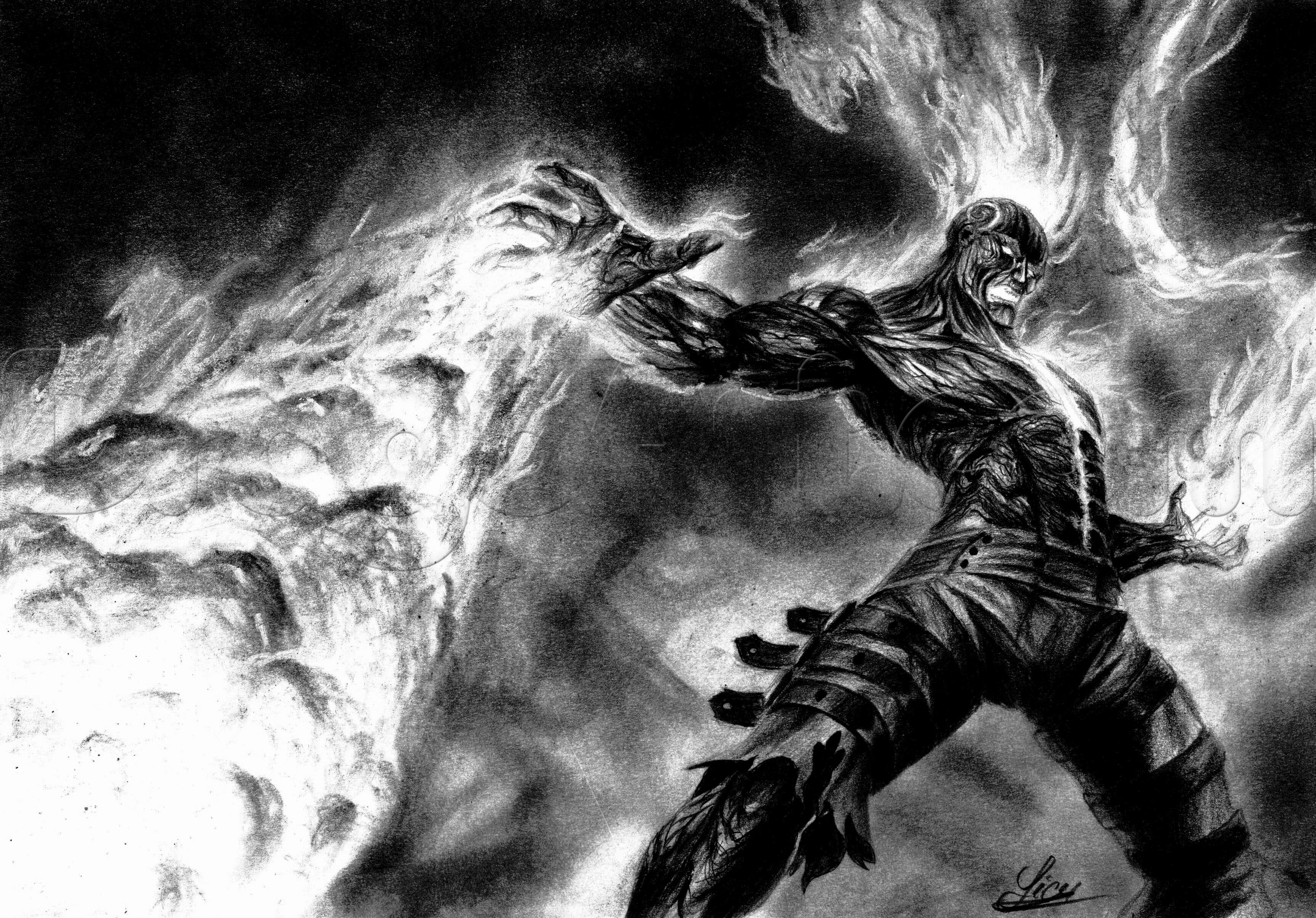 3450x2408 how to draw brand from league of legends, step - Brand Drawings