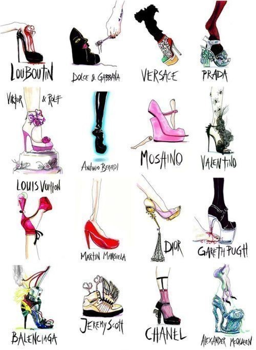 500x682 lizarella creative drawings of footwear brands - Brand Drawings