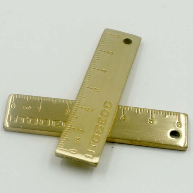640x640 online shop retro minimal brass ruler carry on mini drawing rulers - Brass Drawing