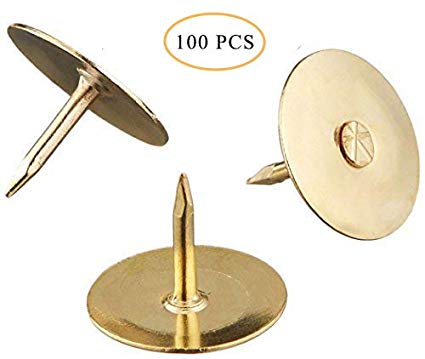 425x359 hamosky thumb tacks round head push pins office steel - Brass Drawing