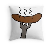 220x200 bratwurst drawing throw pillows redbubble - Bratwurst Drawing