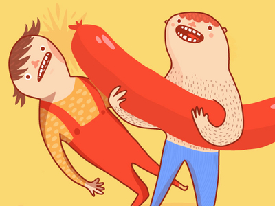 400x300 Get Bratwursted - Bratwurst Drawing