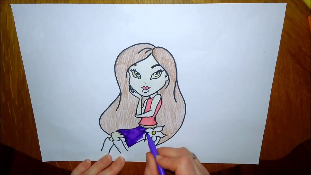 1280x720 how to draw sasha bratz doll - Bratz Doll Drawing