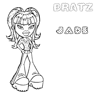 315x320 bratz dolls colouring pages and coloring sheets pictures - Bratz Doll Drawing
