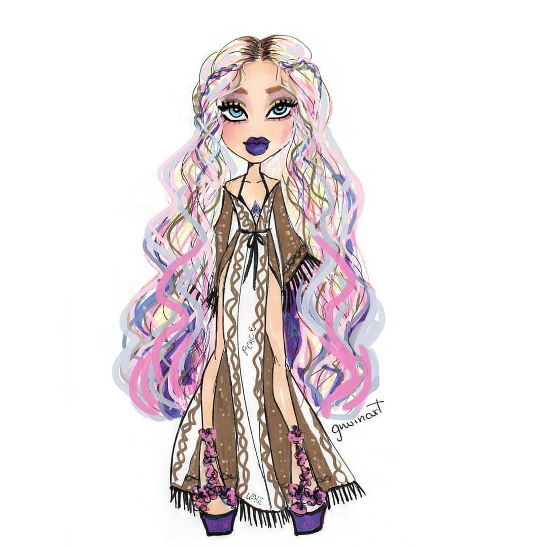 1080x1080 refs in art, doll drawing, fashion - Bratz Drawing