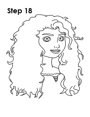 300x388 how to draw merida - Brave Drawing