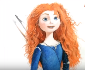 300x248 how to draw merida from brave step - Brave Drawing
