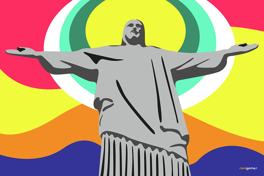 900x600 statue of christ rio de janeiro brazil drawing - Brazil Drawing