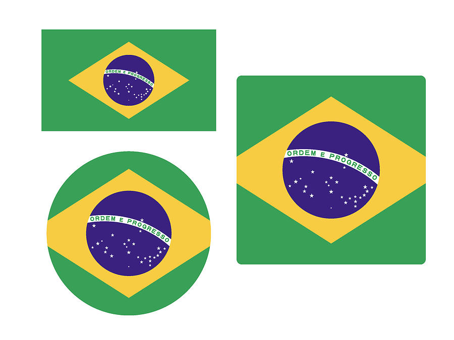 900x675 Brazil Flag Set Drawing - Brazil Flag Drawing