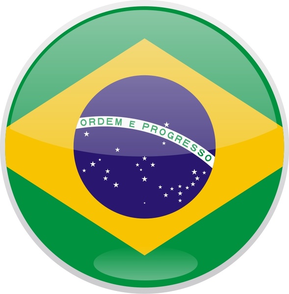 589x600 Flag Of Brazil Free Vector In Open Office Drawing - Brazil Flag Drawing