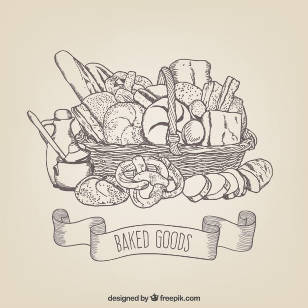 626x626 bread basket vectors, photos and free download - Bread Basket Drawing