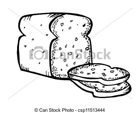 450x363 Bread Doodle - Bread Drawing