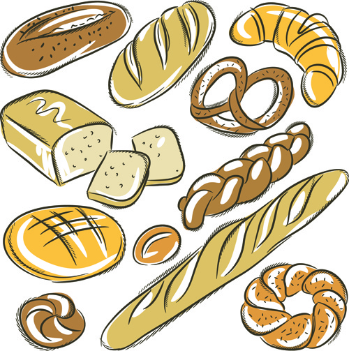 500x503 Hand Drawing Bread Vector Free Vector In Encapsulated Postscript - Bread Drawing