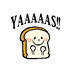 240x240 cute plain bread line stickers line store - Bread Line Drawing