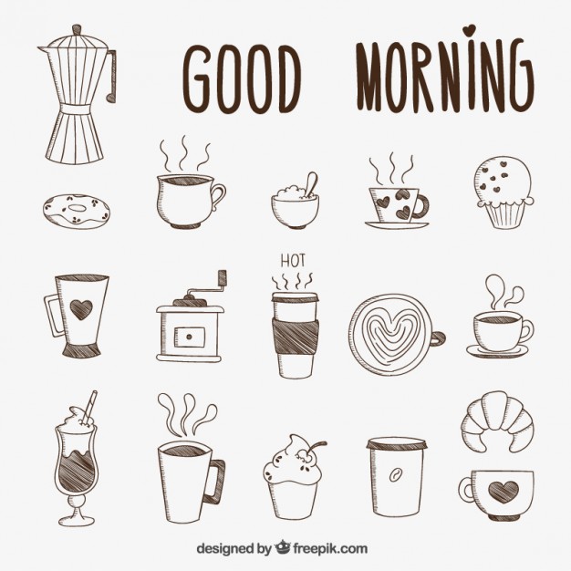 626x626 hand drawn breakfast vector free download - Breakfast Drawing