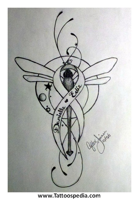 453x650 breast cancer tattoo sketches - Breast Cancer Drawings