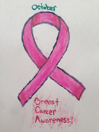 320x427 Breastcancer Drawings On Paigeeworld Pictures Of Breastcancer - Breast Cancer Drawings