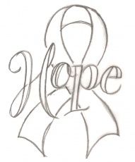 191x230 breast cancer ribbon vector outline breastcancerinfoblog - Breast Cancer Ribbon Drawing