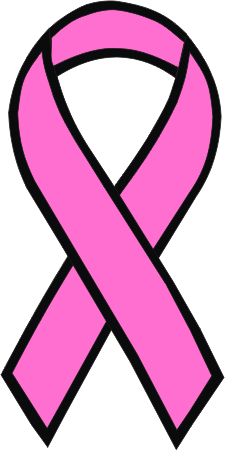 225x451 breast cancer pink ribbon clipart - Breast Cancer Ribbon Drawing