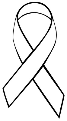 222x400 cancer ribbon cut out and use as stencil also make size bigger - Breast Cancer Ribbon Drawing
