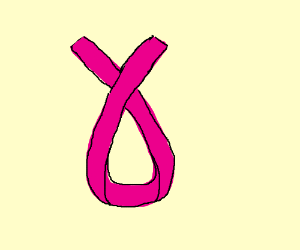300x250 upside down breast cancer ribbon drawing - Breast Cancer Ribbon Drawing