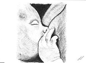 300x218 Breastfeeding Drawings Fine Art America - Breastfeeding Drawing