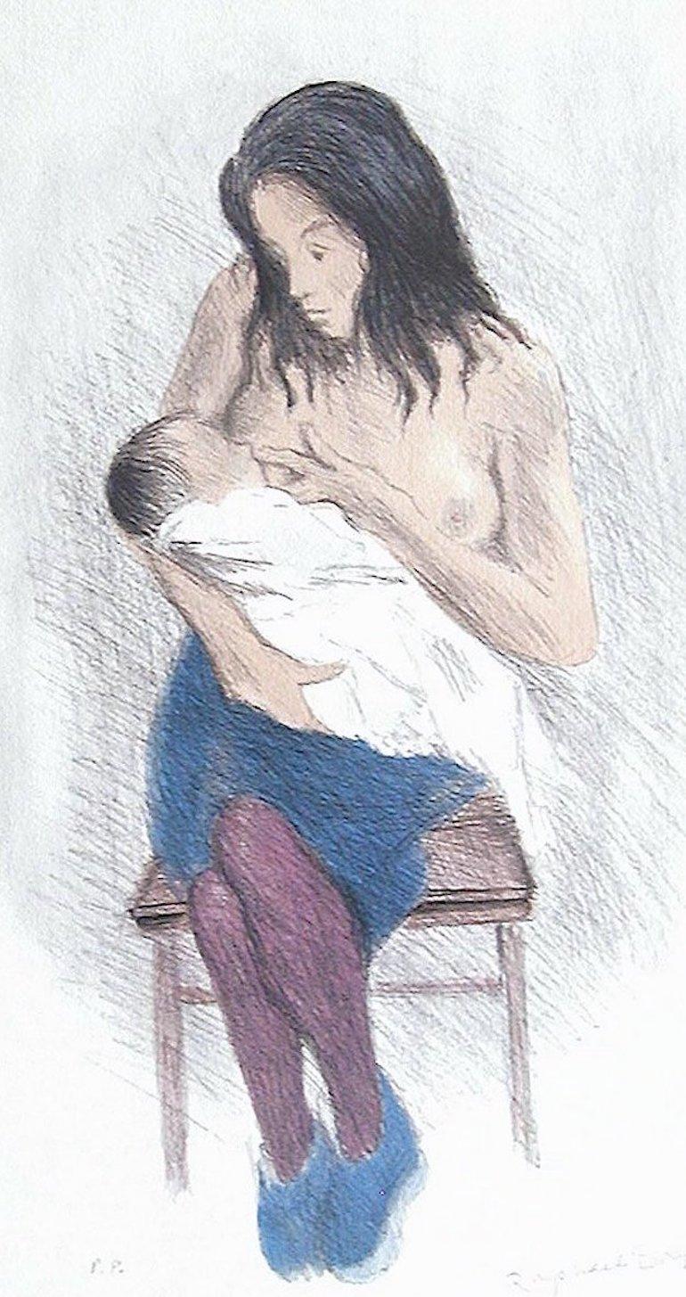 770x1455 Raphael Soyer - Breastfeeding Drawing