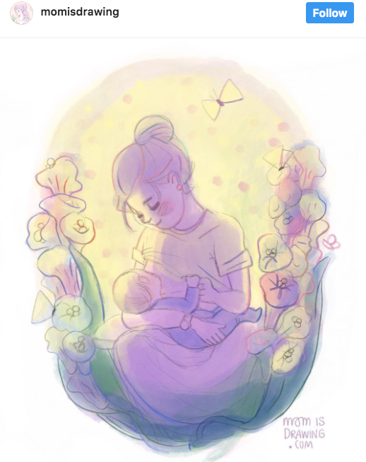 Breastfeeding Drawing at PaintingValley.com | Explore collection of