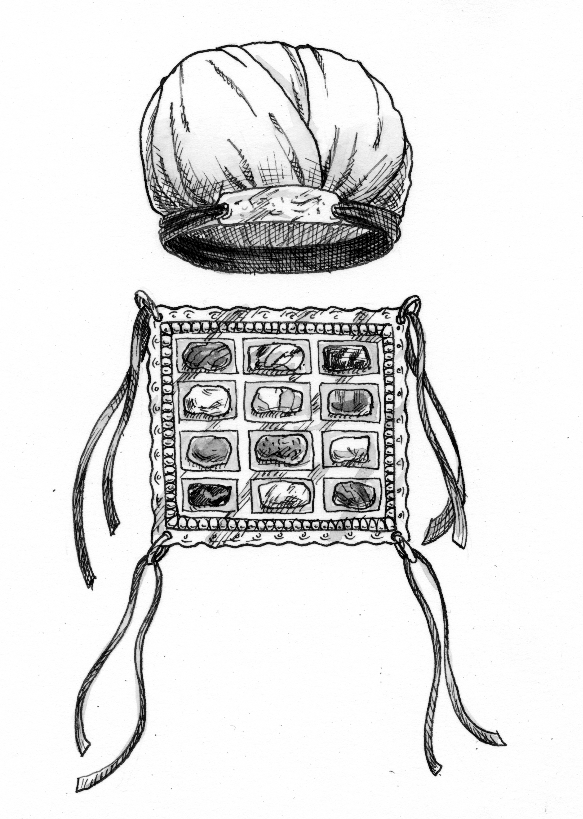 1974x2771 breastplate and turban of high priest saint mary's press - Breastplate Drawing