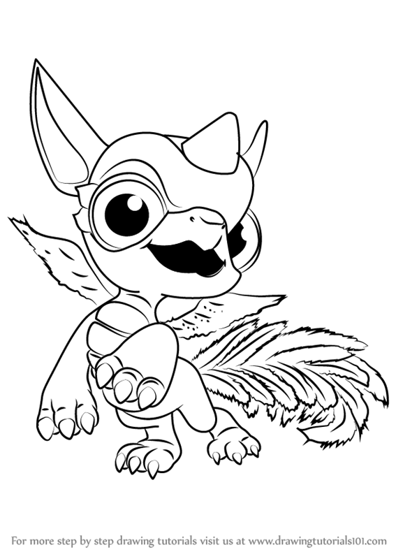 567x800 learn how to draw breeze from skylanders - Breeze Drawing