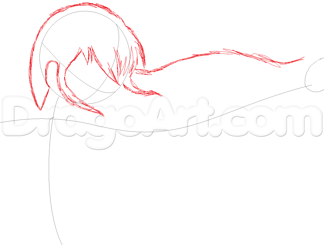 1116x844 draw an anime girl in the breeze, step - Breeze Drawing