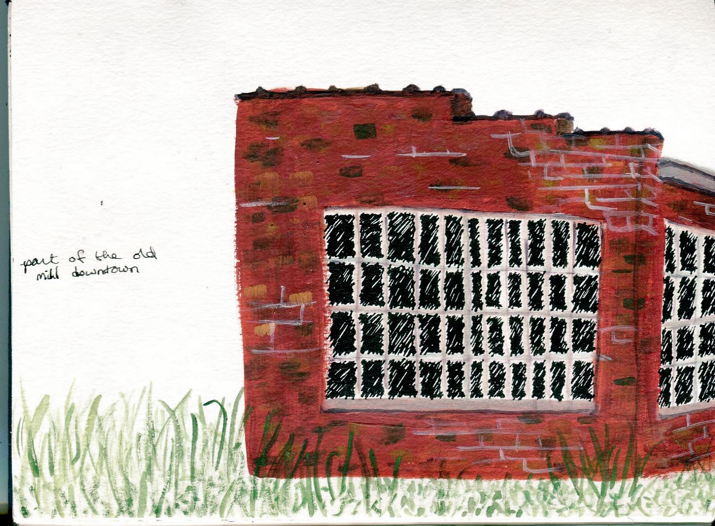 Brick Building Drawing at PaintingValley.com | Explore collection of ...