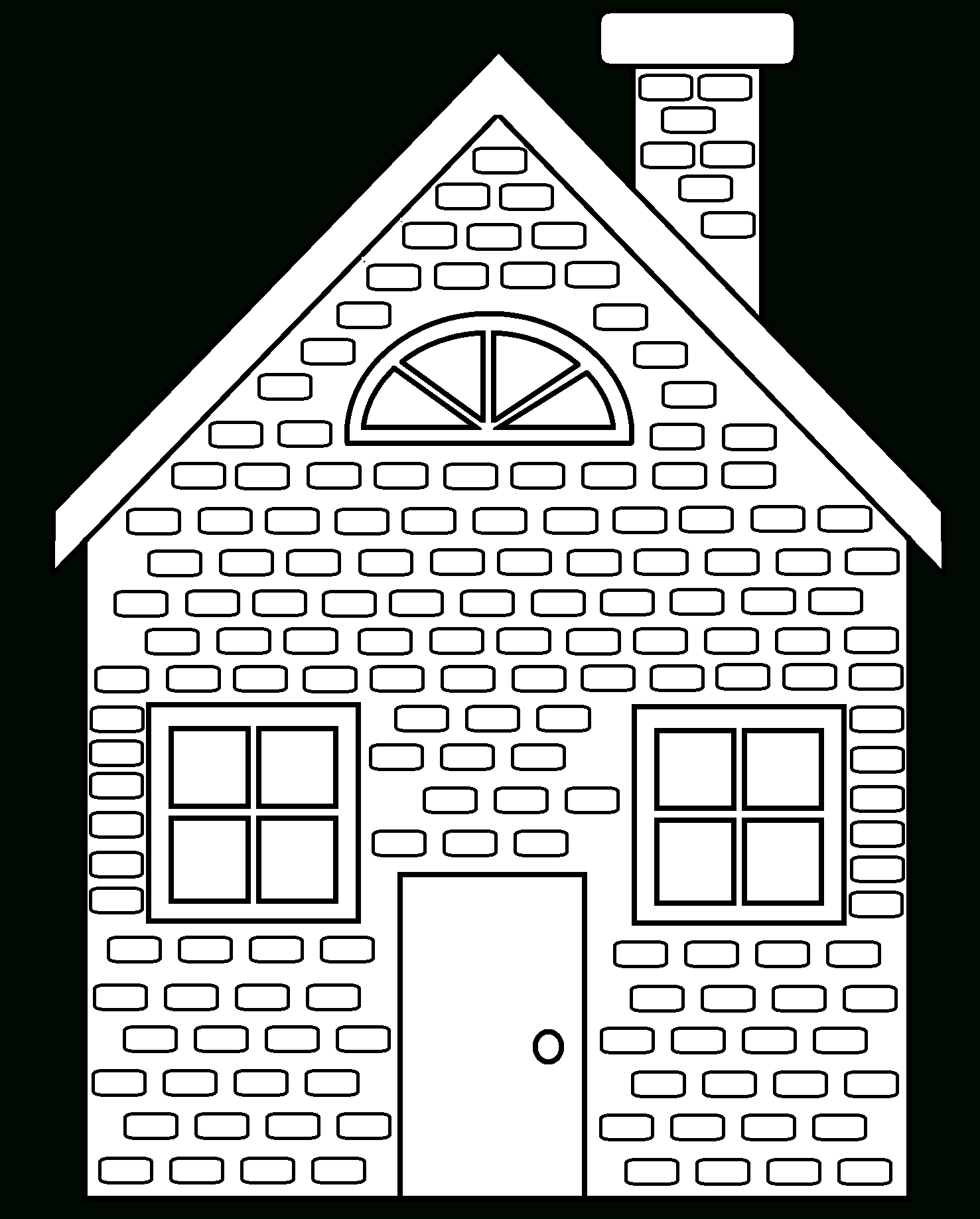 1477x1837 brick house drawing three little pigs brick house clip library - Brick House Drawing