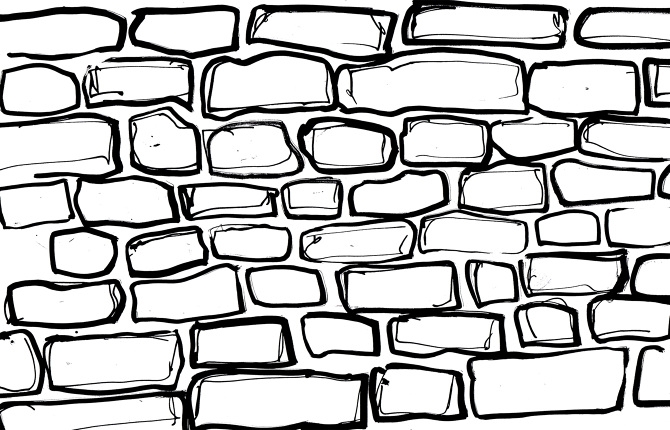670x430 brick wall drawing ideas for the house drawing - Brick Wall Texture Drawing
